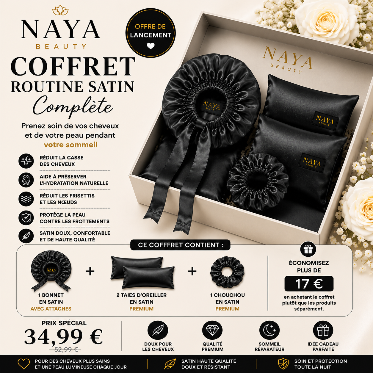 đ Coffret NAYA BEAUTY â Routine Satin Complète